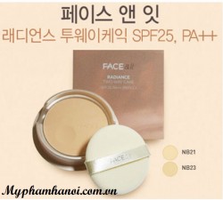 Phấn phủ The Face Shop Face It Radiance Two Way Cake SPF25 PA ++ - Phan phu The Face Shop Face It Radiance Two Way Cake SPF25 PA ++